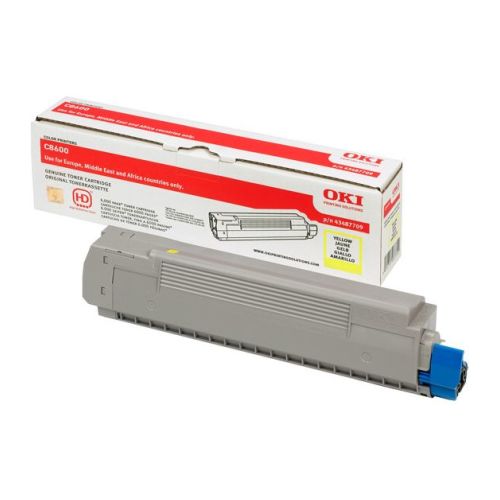 Toner C8600n/C8600dn/C8600cdtn/C8800 Amarelo - Oki 43487709