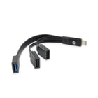 Hubbys de extensão USB-C da Conceptronic para 2 portas USB-A 2.0 e 1 porta USB-A 3.0 - 2X 480Mbps 1X 5Gbps - Preto - Conceptronic HUBBIES01B