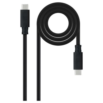 Nanocable Cable USB 3.1 Gen2 5A USB-C/M-USB-C/M 0.5m - Color Negro - Nanocable 10.01.4100