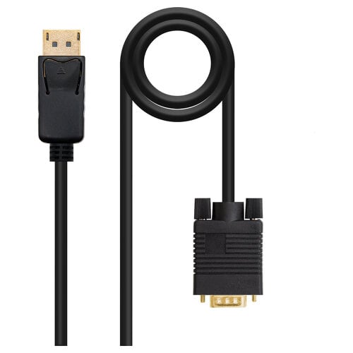 Nanocable DisplayPort Macho para VGA Macho Conversor Cabo 5m - Preto - Nanocable 10.15.4405