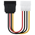 Cabo de alimentação SATA nanocabo 5,25" Molex 4 pinos macho para SATA fêmea OEM 0,16 m - Nanocable 10.19.0205-OEM