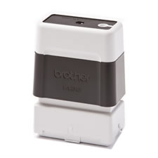 Suporte de carimbos preto. 6 carimbos de 14 x 38 mm - Brother PR1438B6P