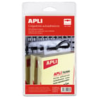 Autocolantes Apli Eurohole 34x48mm - Ideal para produtos de baixo e médio peso - Saco com 100 unidades - APLI 211506