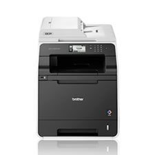 Impressora multifunções laser a cores de alta velocidade com rede cablada e frente e verso automático - Brother DCP-L8400CDN