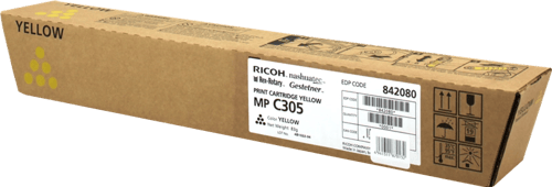 Ricoh Aficio MP-C305/MP-C305SPF Toner Original Amarelo - 842080/841597/MPC305E - Ricoh 842080
