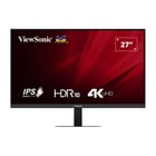 Monitor LED ViewSonic VA2708-4K-HD IPS UHD 4K HDR de 27" - Resposta de 4 ms - 16:9 - Inclinação ajustável - HDMI, DisplayPort, Áudio - Ângulo de visão de 178º - VESA 100x100 mm - ViewSonic VA2708-4K-HD
