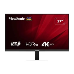 Monitor LED ViewSonic VA2708-4K-HD IPS UHD 4K HDR de 27" - Resposta de 4 ms - 16:9 - Inclinação ajustável - HDMI, DisplayPort, Áudio - Ângulo de visão de 178º - VESA 100x100 mm - ViewSonic VA2708-4K-HD