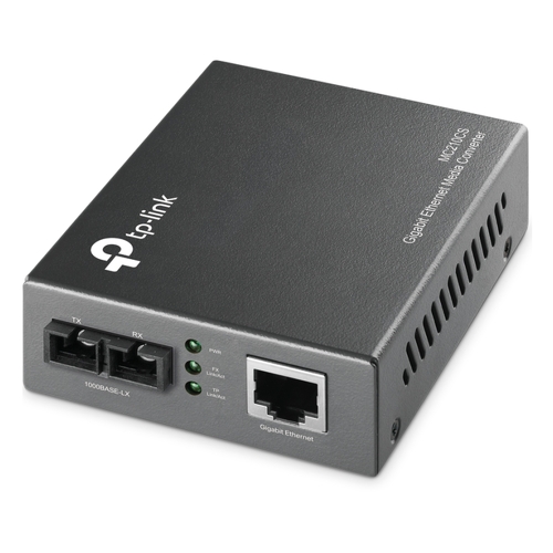 TP-Link Conversor de meios Gigabit MC210CS 1000TX/1000FX SM SC 15 km - TP-Link MC210CS