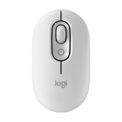 Mouse sem fio Logitech POP 1000 dpi - 4 botões - Multidispositivo - Off-White - Logitech 910-007411