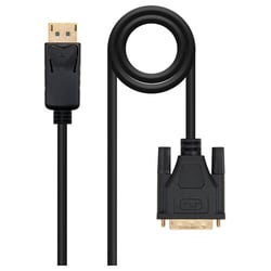 Nanocable DisplayPort Macho para DVI Macho Conversor Cabo 2m - Preto - Nanocable 10.15.4502