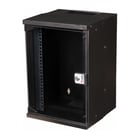 EQUIP ECO BASTIDOR MURAL 10" CABINET 09U 300X300MM RAL7035 BLACK - Equip EWM-09-3030-B