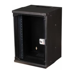 EQUIP ECO BASTIDOR MURAL 10" CABINET 09U 300X300MM RAL7035 BLACK - Equip EWM-09-3030-B