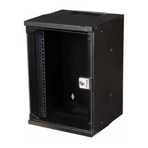 EQUIP ECO BASTIDOR MURAL 10" CABINET 09U 300X300MM RAL7035 BLACK - Equip EWM-09-3030-B