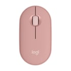 Mouse sem fio USB Logitech Pebble Mouse 2 M350s 1000 dpi - Multidispositivo - Uso ambidestro - Cor rosa - Logitech 910-007014