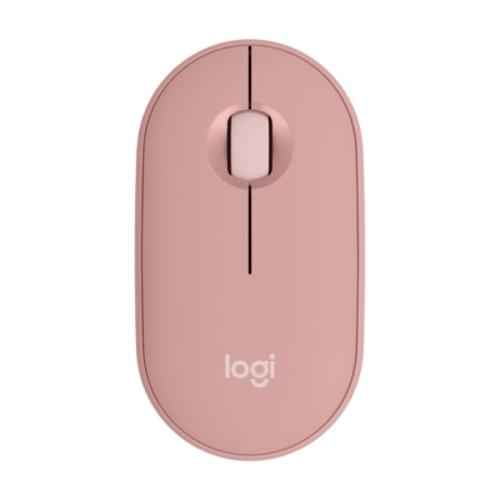 Mouse sem fio USB Logitech Pebble Mouse 2 M350s 1000 dpi - Multidispositivo - Uso ambidestro - Cor rosa - Logitech 910-007014