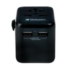 VERBATIM CARREGADOR ADAPT VIAGEM 2x USB- A 2.4A 12W - Verbatim 49543