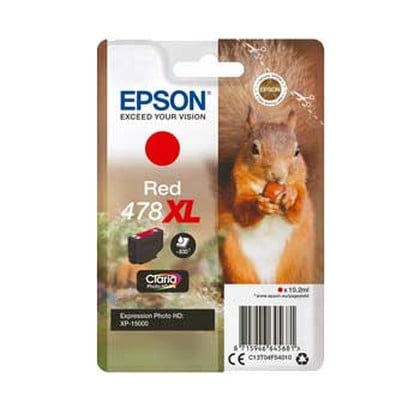 Epson Squirrel Singlepack Red 478XL Claria Photo HD Ink tinteiro 1 unidade(s) Original Rendimento alto (XL) Vermelho - Epson C13T04F54010