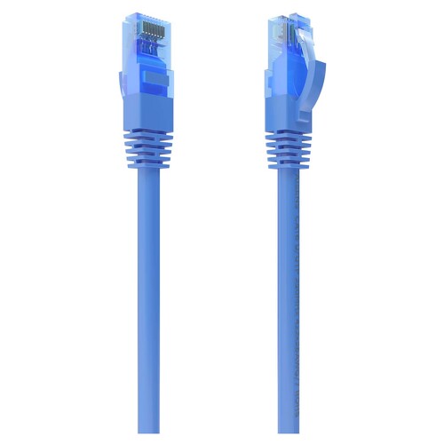 Cabo de rede Aisens RJ45 Cat.6 UTP AWG26 CCA - 1,0 m - Azul - Aisens 261192