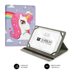 Capa universal para tablet Subblim Trendy 9,6" a 11" - Posição de pé com 2 ângulos de visualização - Suporte anti-derrapante - Várias cores - Subblim SUB-CUT-4TC008