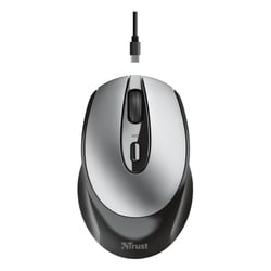 Trust Zaya Rato sem fios recarregável USB 1600dpi - 3 botões - Utilização ambidestra - Cinzento/Preto - Trust 23809