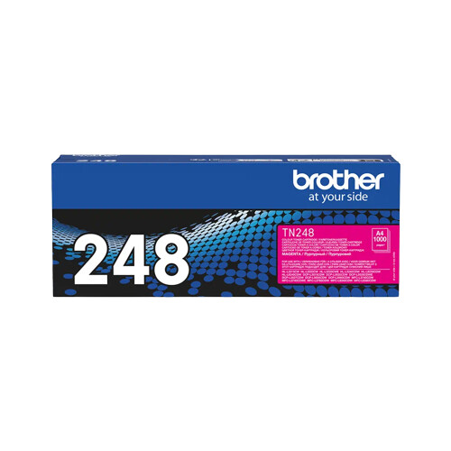 Toner Magenta. Duração estimada: 1.000 páginas segundo ISO/IEC 19798 - Brother TN248M