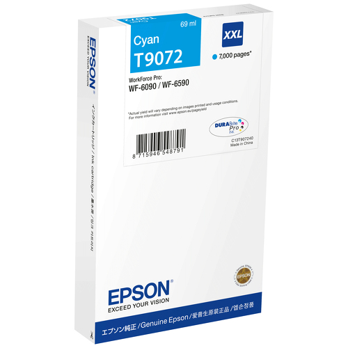 EPSON TINTEIRO AZUL WF-6590/6090 XXL - Epson C13T90724N