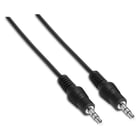 Cabo de áudio estéreo Aisens - JACK 3.5/M-JACK 3.5/M - 0.3 m - Cor preta - Aisens A128-0141