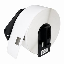 Etiquetas pré-cortadas compatíveis com DK-11201. Etiquetas pré-cortadas de direção standard (papel térmico). Etiquetas brancas de 29 x 90mm - DK-11201C (Compatível)