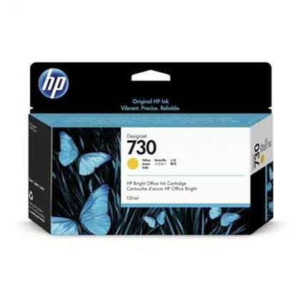 HP Tinteiro DesignJet 730 Amarelo (130 ml) - P2V64A