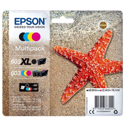 Epson C13T03A64010 tinteiro 4 unidade(s) Original Rendimento alto (XL) Preto, Ciano, Magenta, Amarelo - Epson C13T03A64010