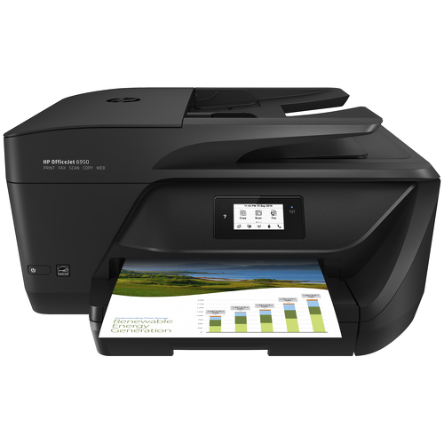 HP OfficeJet Impressora multifunções 6950, Cor, Impressora para Impressão, cópia, digit., fax, Jato de tinta térmico, Impressão a cores, 600 x 1200 DPI, A4, Impressão directa, Preto - HP P4C78A