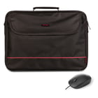 Mala para portátil NGS Bureau Pack 16" + Rato USB 800dpi - Interior almofadado - 2 compartimentos e bolsa externa - Preto - NGS BUREAUKIT