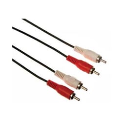 Cabo RCA Áudio 2xRCA Macho/Macho (Terminais Dourados) 1,5m - Velleman VELPAC204B015N