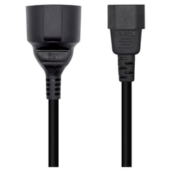 Cabo de alimentação Aisens 16A - C14/M A CEE7/H - 25cm - Cor Preto - Aisens A132-0467