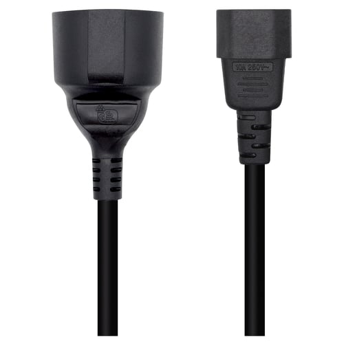 Cabo de alimentação Aisens 16A - C14/M A CEE7/H - 25cm - Cor Preto - Aisens A132-0467