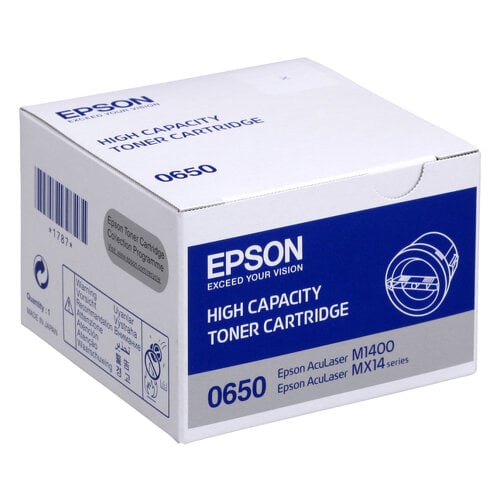 Cartucho de toner original preto Epson Aculaser M1400/MX14 - C13S050650 - Epson C13S050650