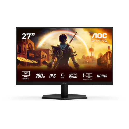 AOC MONITOR IPS 27" 16:9 QHD 1MS 180HZ HDMI DP COLUNAS Q27G42XE - AOC Q27G42XE