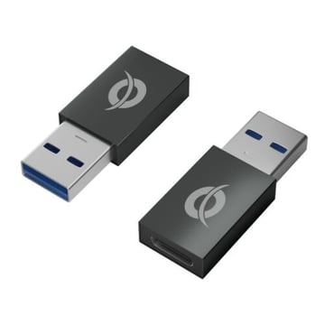 Conceptronic Conjunto de 2 adaptadores USB - USB-A macho para USB-C fêmea - Conceptronic DONN10G