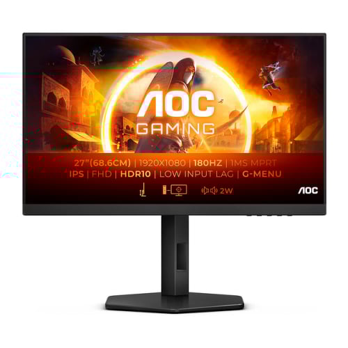 AOC MONITOR IPS 27" 16:9 FHD 1MS 180HZ HDMI DP COLUNAS HAS 27G4X - AOC 27G4X