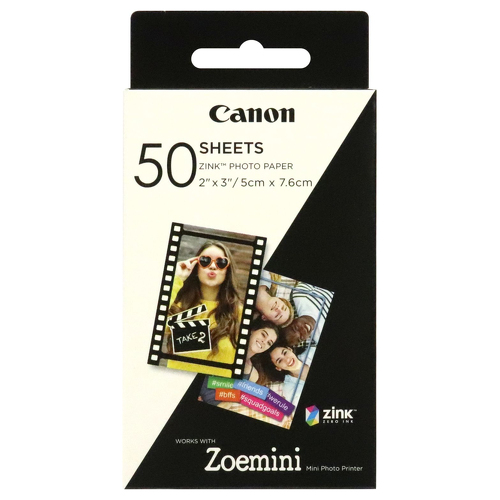 Zink Paper ZP-2030 - 50 folhas (p/ impressora Zoemini) - Canon 3215C002AA