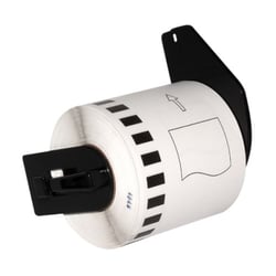 Brother DK22113 - Etiquetas de tamanho personalizado genéricas - Largura 62mm x 15,24 metros - Texto preto sobre fundo transparente - BR-DK22113