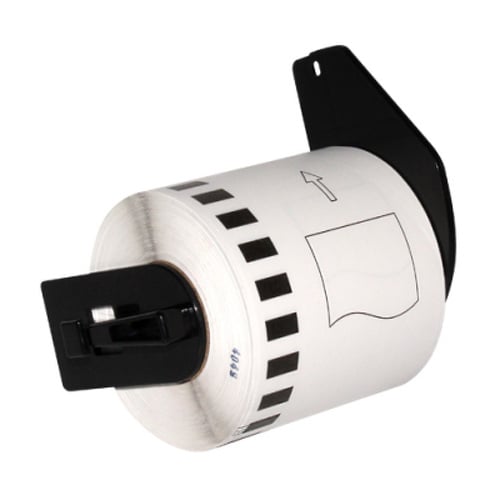 Brother DK22113 - Etiquetas de tamanho personalizado genéricas - Largura 62mm x 15,24 metros - Texto preto sobre fundo transparente - BR-DK22113