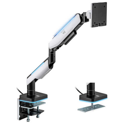 EWENT SUPORTE DE MESA GAMING RGB MONITOR ATÉ 49" AMORTECEDOR GAS - Ewent EW1509