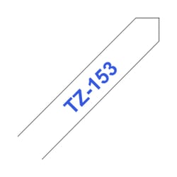 Fita Laminada 24mmx8mts Fundo Transparente / Texto Azul - Brother BROTZ153