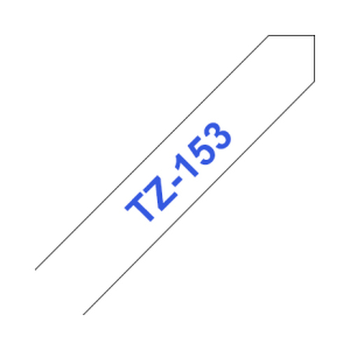 Fita Laminada 24mmx8mts Fundo Transparente / Texto Azul - Brother BROTZ153