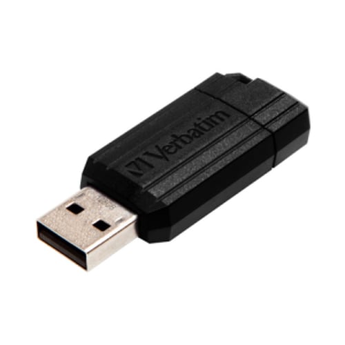 Pen Drive 128GB USB 2.0 VERBATIM PINSTRIPE Preto - Verbatim VER49071