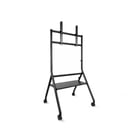 Tooq iDreams Suporte de chão com rodízios para ecrãs de 37-86" - Tabuleiro inferior multifunções - Rodízios com sistema de bloqueio - Gestão de cabos - Peso máximo 80kg - VESA máx. 600x400 - Cor preta - Tooq 288907