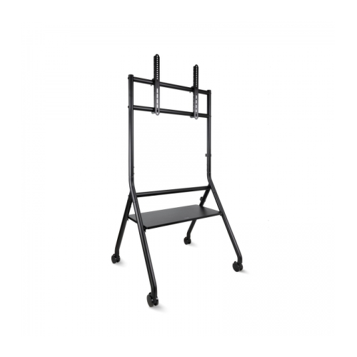 Tooq iDreams Suporte de chão com rodízios para ecrãs de 37-86" - Tabuleiro inferior multifunções - Rodízios com sistema de bloqueio - Gestão de cabos - Peso máximo 80kg - VESA máx. 600x400 - Cor preta - Tooq 288907