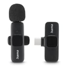 Hama Microfone de lapela sem fios inteligente – Microfone sem fios com clipe para telemóveis - Hama 00004680