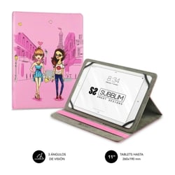 Capa universal para tablet Subblim Trendy 9,6" a 11" - Posição de pé com 2 ângulos de visualização - Suporte anti-derrapante - Várias cores - Subblim SUB-CUT-4TC004